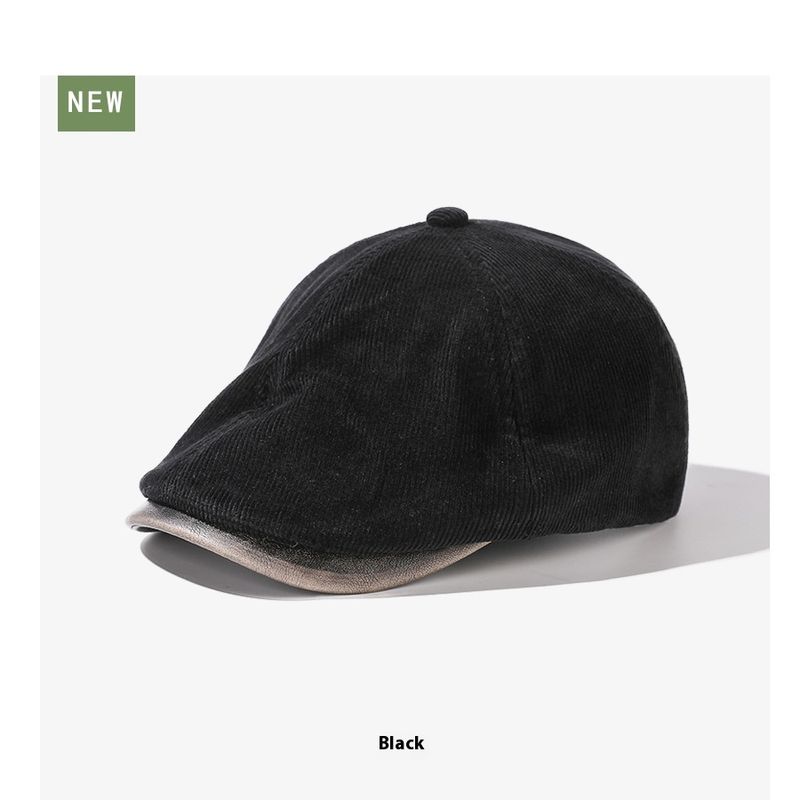 Japanese Retro Forward Hat Can Be Worn On Both Sides Trendy Couple's Hat Trendy Fashion Beret Men's And Women's Newsboy Hat_voghion.com