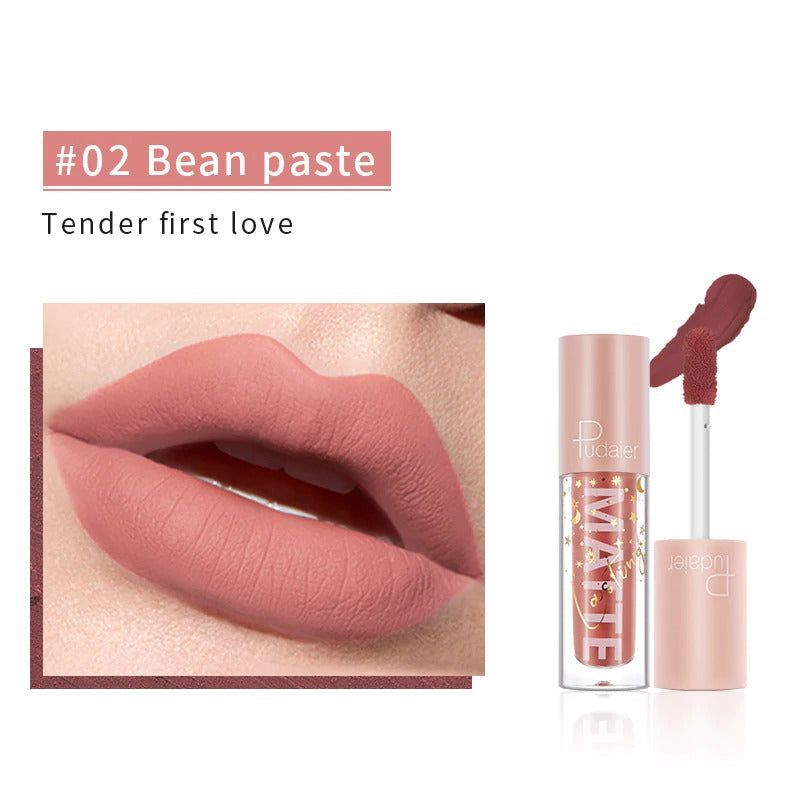PUDAIER® Air Matte Lip Color - Color #02 Bean Paste_voghion.com