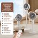 Nouveau ventilateur de sol extérieur à circulation d'air intelligente avec télécommande et puissance éolienne élevée_voghion.com