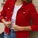 Women's Denim Jacket With Turn-Down Collar & Front Pockets, Slim Fit Short Casual Coat, Streetwear Fashion For All Sizes_voghion.com