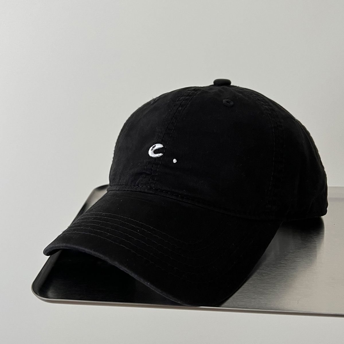 Simple Letter Yellow Soft Top Duckbill For Women Korean Style Versatile Hat Curved Brim Face Slimming Baseball Cap Thin_voghion.com