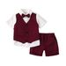Herrenbekleidung Jungen Gentleman Kleid Sommer neue zweiteilige Kurzarm-Shorts Kinderbekleidung Drop Shipping_voghion.com