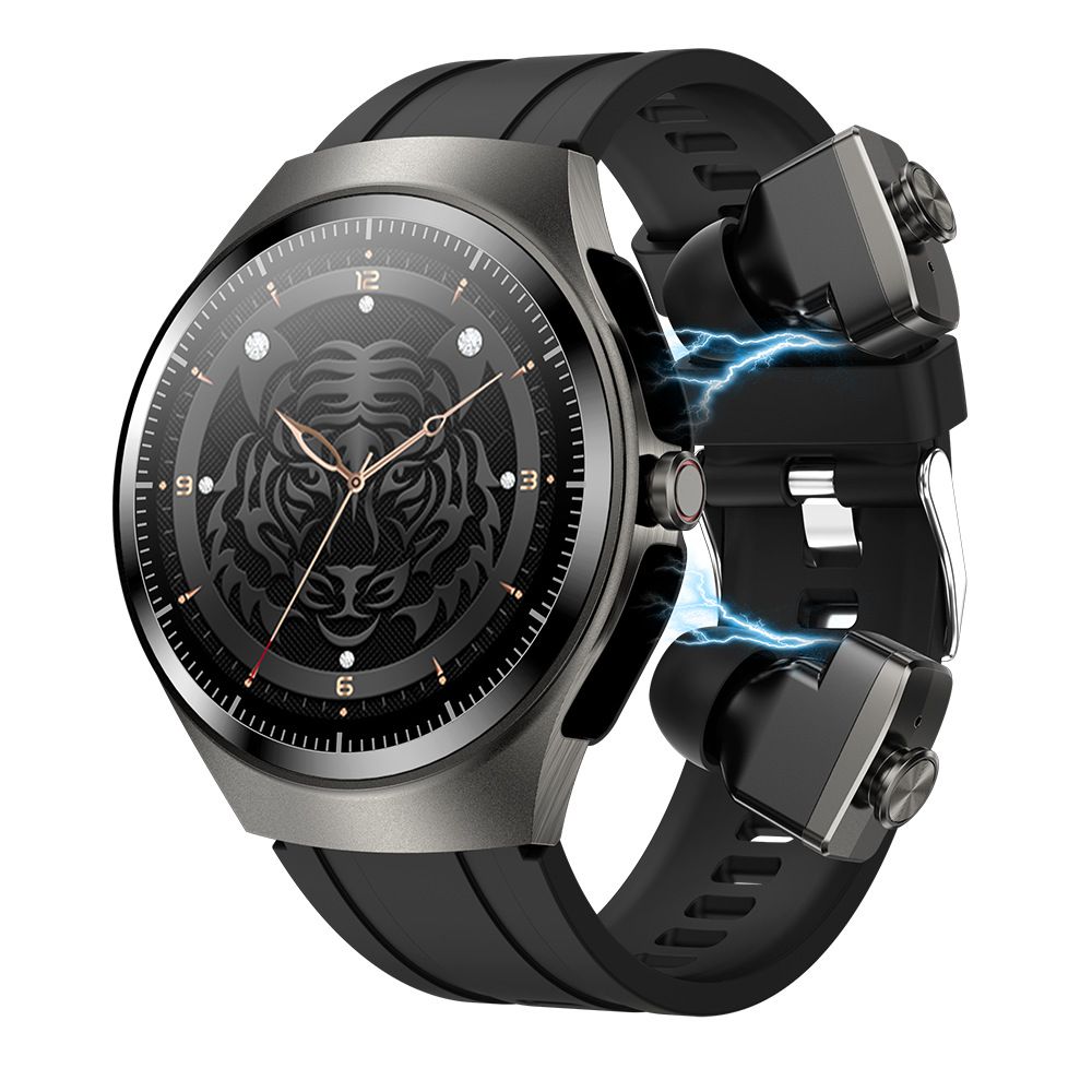 F39 Smartwatch With Bluetooth Earbuds – AMOLED Display, Heart Rate/Blood Oxygen Monitor, NFC & 14-Day Battery (Multiple Strap Styles)_voghion.com