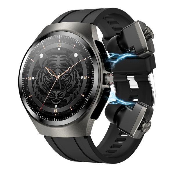 F39 Smartwatch With Bluetooth Earbuds – AMOLED Display, Heart Rate/Blood Oxygen Monitor, NFC & 14-Day Battery (Multiple Strap Styles)_voghion.com