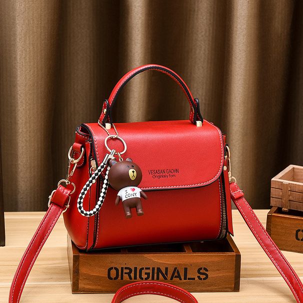 Semplice piccola borsa alla moda alla moda borsa a tracolla estiva tinta unita_voghion.com