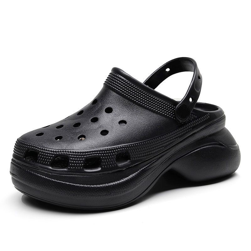 Sabots blancs respirants en EVA pour femmes de 7 cm avec semelle intérieure en mousse à mémoire de forme. Chaussures de jardin et de plage confortables pour l'extérieur._voghion.com