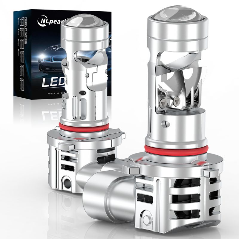 2Pcs 9005 HB3 Led Scheinwerfer Canbus Mit Lüfter 30000LM Mini Objektiv Projektor Birne Auto LED Nebel Licht 6500K 12V Plug & Play LHD_voghion.com