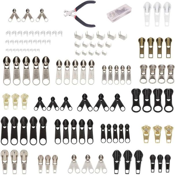 122 gab. rāvējslēdzēja remonta nomaiņa ar knaiblēm rāvējslēdzēja remonta komplektu apģērbu džinsu telts līnijai_voghion.com