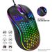 Perforated Mouse Mechanical Wired Hollow Lightweight Gaming USB Luminous_voghion.com