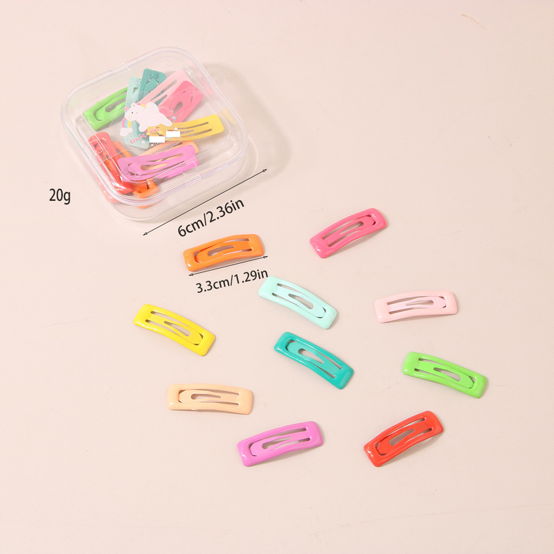 Dopamine hair clip candy color boxed star luminous hair bangs clip mini cute baby BB clip_voghion.com
