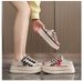 The A2025 Semi-drag Women's Summer Casual Mesh Breathable Slippers And Thin-soled Board Shoes Are Versatile_voghion.com
