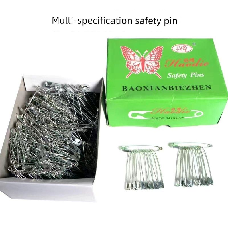 Ongeëvenaarde kwaliteit vaste kleding mode tape ouderwets eenvoudig grote veiligheidssluiting clip broche gesloten gesp kaartspeld_voghion.com