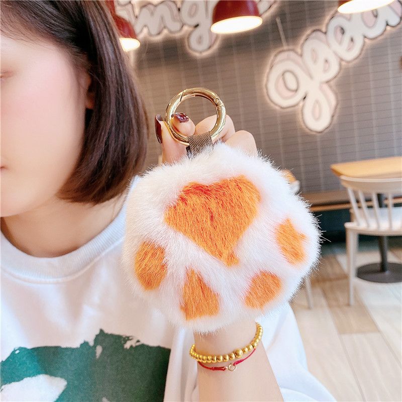 Porte-clés créatif en forme de patte de chat, véhicule électrique, exquis, en peluche, pendentif pour sac à dos, célébrité Internet, pour femmes_voghion.com