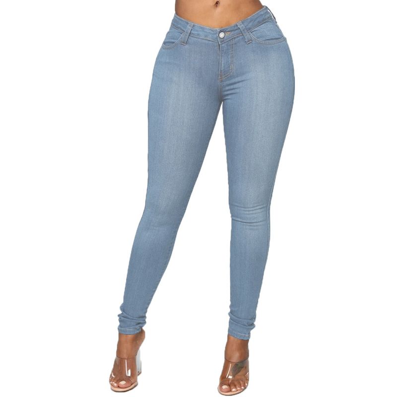 Women's fashion skinny jeans pencil pants plus size_voghion.com