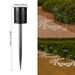 Solar Powered Lawn Lights Outdoor Waterproof Garden Lights For Pathway, Yard, And Landscape Decoration With LED Lighting (White/Warm/Color Options)_voghion.com