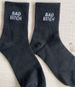 Unisex BAD B ITCH zeķes Vidēja izmēra zeķes Baltas zeķes Alfabēta zeķes ikdienas zeķes_voghion.com