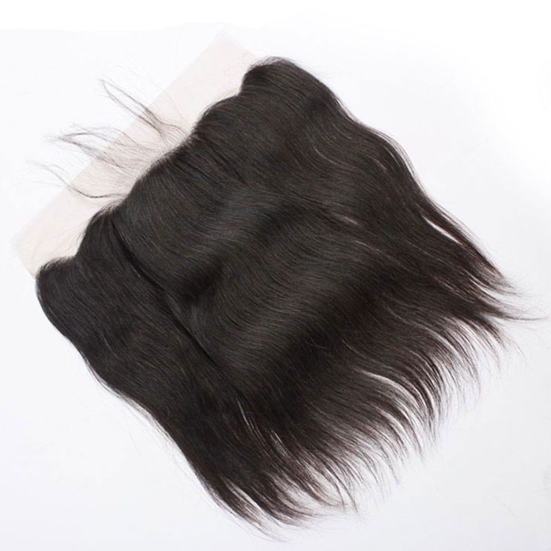 Lige menneskehår 150 % tæthed brasiliansk jomfru menneskehår 13x4 blonder frontaler_voghion.com