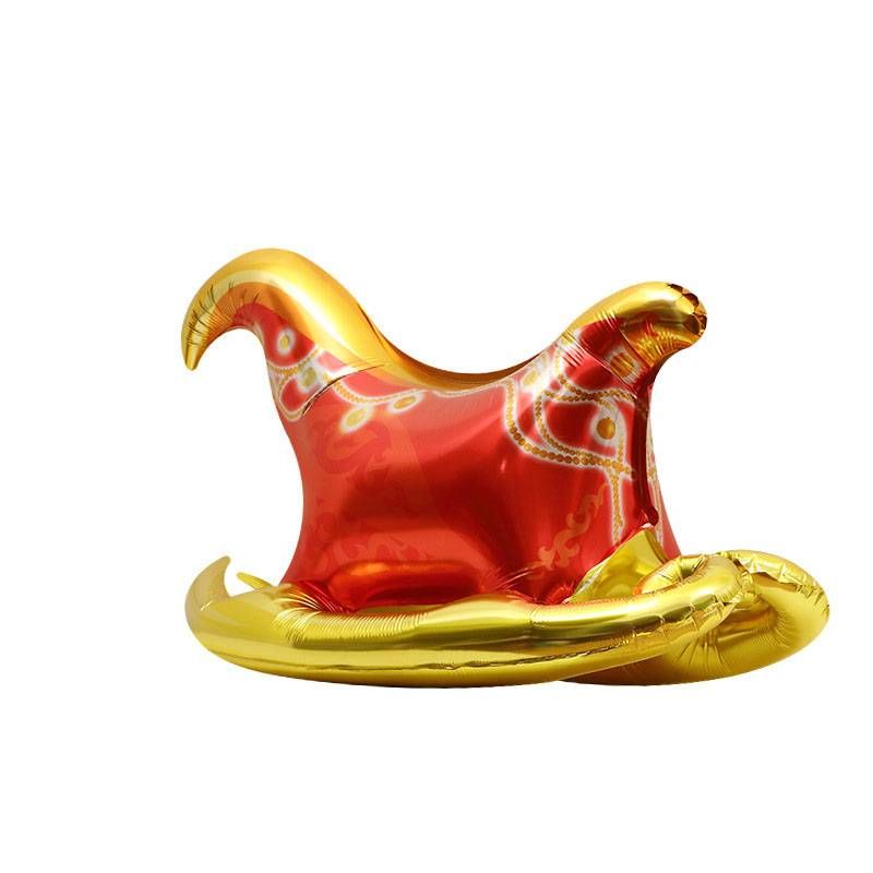 Christmas decoration party photo props toy balloon 4D three dimensional reindeer sleigh car cartoon large balloon_voghion.com