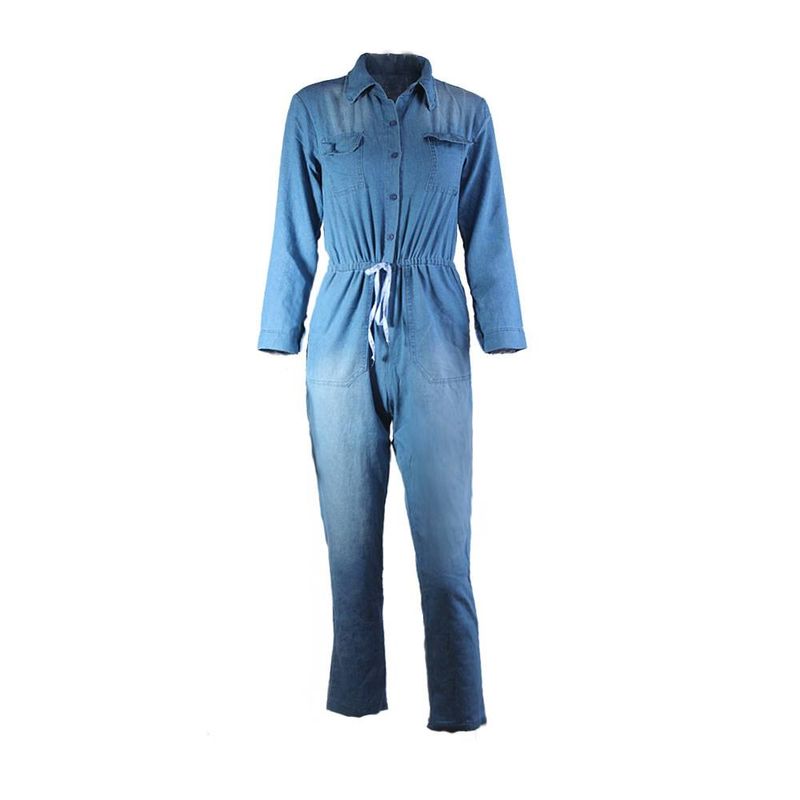 Women's Clothing Strappy Jeans Sexy Women's Fitted Jumpsuits_voghion.com