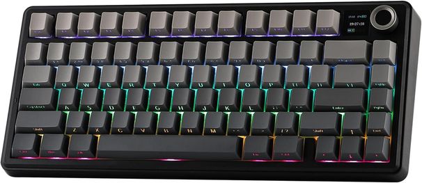 Aula F75 MAX Mechanical Gaming Keyboard 75% With TFT Screen And Rotary, Gasket Hot-Swap Gaming Keyboard Wireless For PC/Mac/Linux, QWERTY US Layout (B_voghion.com