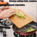 Tagliere in bambù con manico Vassoio in legno Rettangolare rotondo Tagliere per pelare la pizza Tagliare alimenti Pane Frutta Verdura_voghion.com