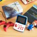 A6P Classic Retro Game Console For Kids & Adults - Portable Mini Gaming System With Tetris, 2-Player Mode, TV Connection, Gift Box Option (Red/Blue)_voghion.com