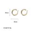 S Silver Needle Minimalist Personality Large Hoop Metal Feel Mirror Stud Trendy Temperament Simple Earrings_voghion.com