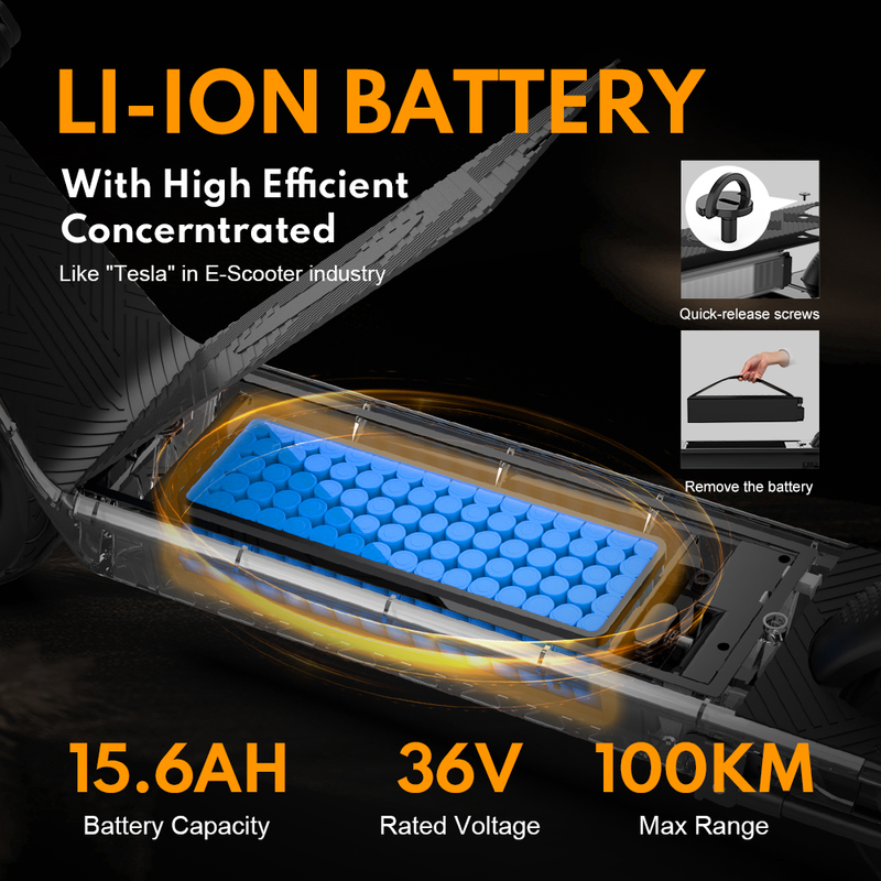 Trottinette électrique pliable pour les trajets quotidiens – OOTD KIXIN X9 PLUS, autonomie de 65 km, 25 km/h, freins E-ABS | Livraison gratuite en Europe_voghion.com