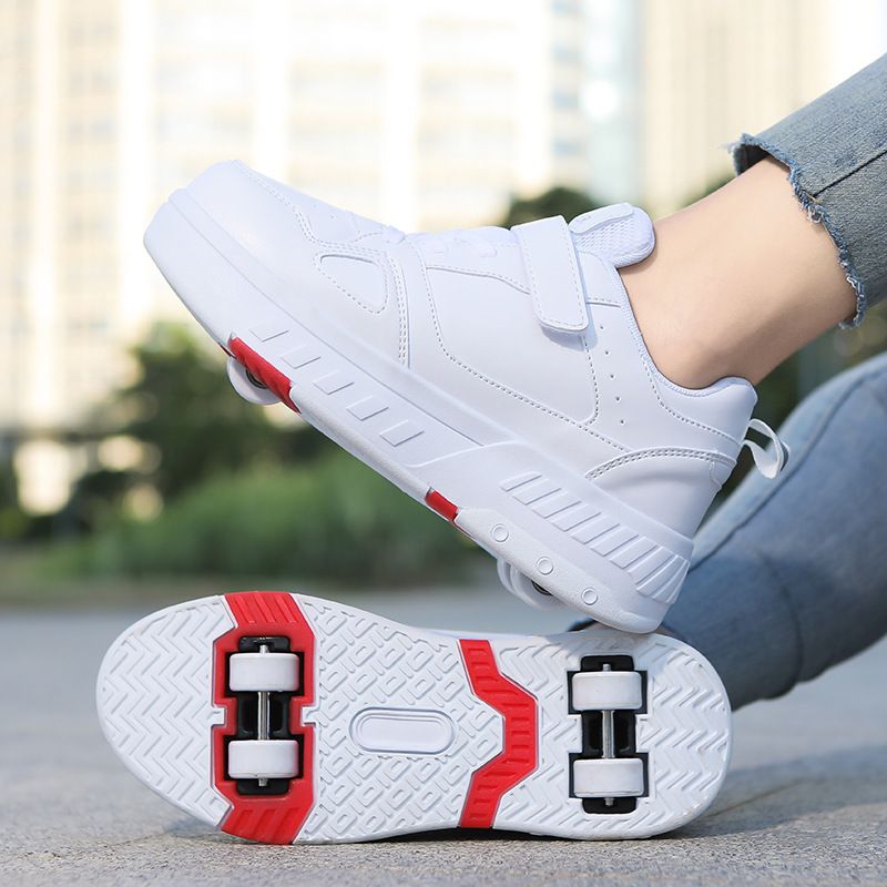 Paten, Paten, Deforme Ayakkabılar, Çocuk Yetişkin Paten, Tekerlekli Ayakkabılar, Çift Sıra Tekerlekler, Gençler ve Yetişkinler_voghion.com