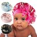 Cappelli per bambine, berretto da notte con fiocco in nastro per bambini, nuovo berretto per la cura dei capelli dei bambini con stampa in raso, elastico, berretto rotondo_voghion.com