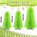 Party Supplies Christmas Day Christmas Atmosphere Green Plush Ornaments Christmas Tree Decoration Props_voghion.com