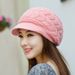 Women's Hats Middle Aged And Elderly Autumn And Winter Warm Knitted Wool Hat Plus Velvet Fashionable All Match Beret Hat Women Winter_voghion.com