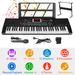 61 Keys Digital Music Electronic Keyboard Electric Musical Piano Instrument Kids Learning Keyboard w/ Stand Microphone_voghion.com