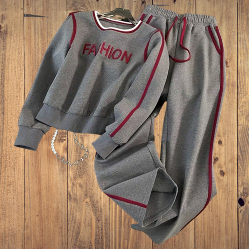 Damenbekleidung Frühling und Herbst Langärmelige Freizeitsportanzüge Modische und altersreduzierende Sportbekleidung Zweiteiliger Anzug_voghion.com