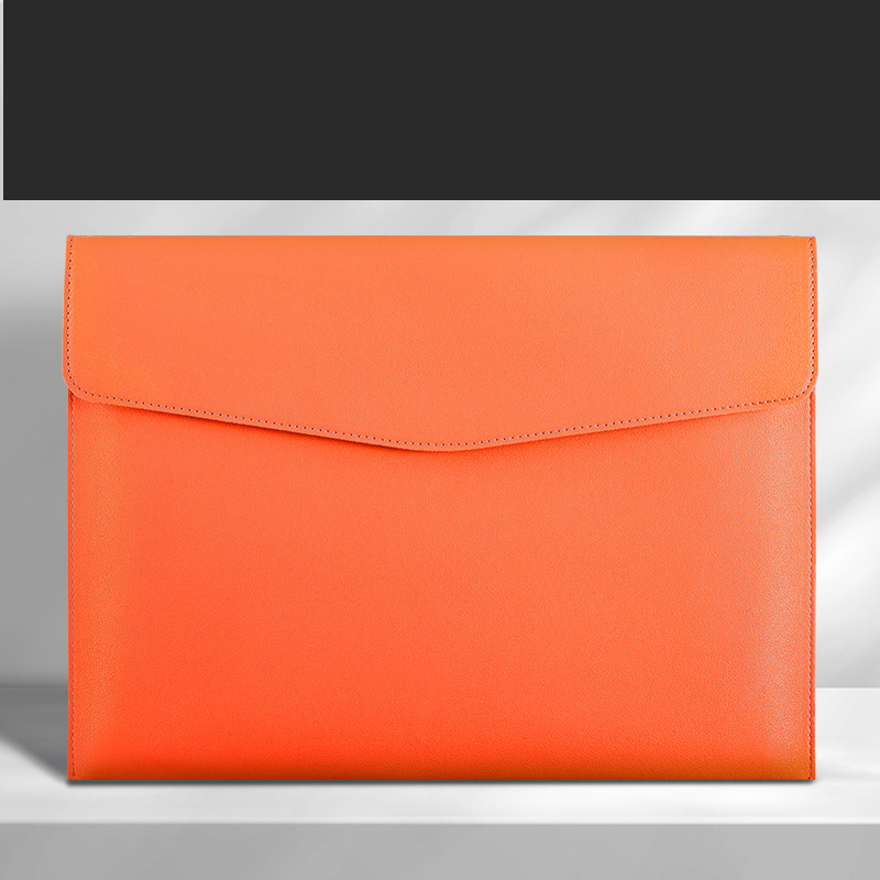 File Folder Leather Document Bag A4 File Bag Document Bag Business Briefcase Bill Storage Bag_voghion.com