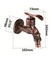 European Retro Style Faucet, Antique Style Extended Faucet, Long Mop Sink Faucet, 1/4-inch Wall-mounted American Style Faucet_voghion.com