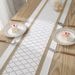 Tovaglia lunga - Runner da tavolo rustico in poliestere per sala da pranzo e credenza (set da 2)_voghion.com