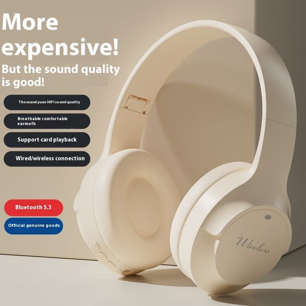 Novos fones de ouvido sem fio Bluetooth montados na cabeça, redução de ruído de graves pesados, jogos de e-sports, vem com um microfone, longo_voghion.com