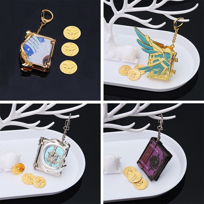 Genshin Impact Schlüsselanhänger Jean Gunnhildr Ganyu Keqing Barbara Gunnhildr Hochwertiger Schlüsselanhänger aus Zinklegierung_voghion.com