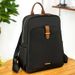 Backpack Nylon Solid Color Texture Water-Resistant Large Capacity Casual Hanging Trolley Women's Bag_voghion.com