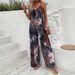 2024 Dames Jarretel Bedrukte Contrasterende Jumpsuit_voghion.com