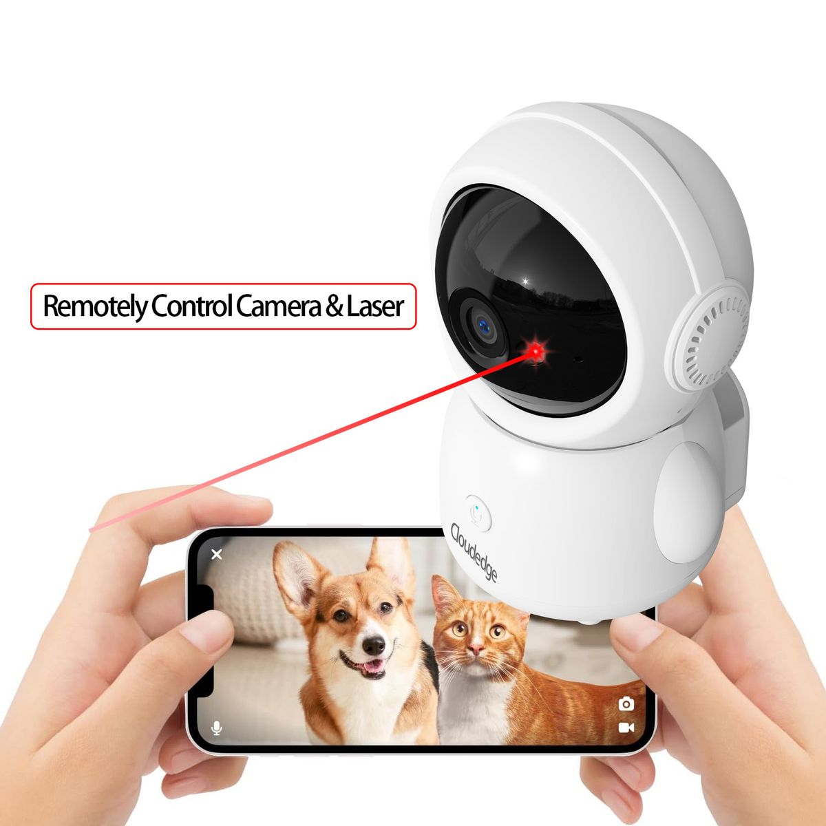 Home Surveillance Mirui Solution New Product Cloudedge 4mp Dual Frequency Laser Cat Pet Camera_voghion.com