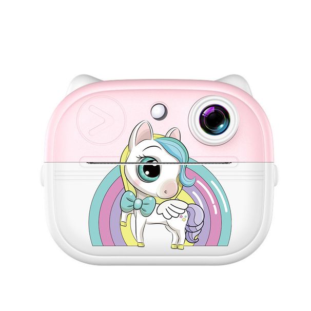 High Quality New HD Polaroid Cartoon Unicorn Children's Thermal Printing Digital Camera_voghion.com