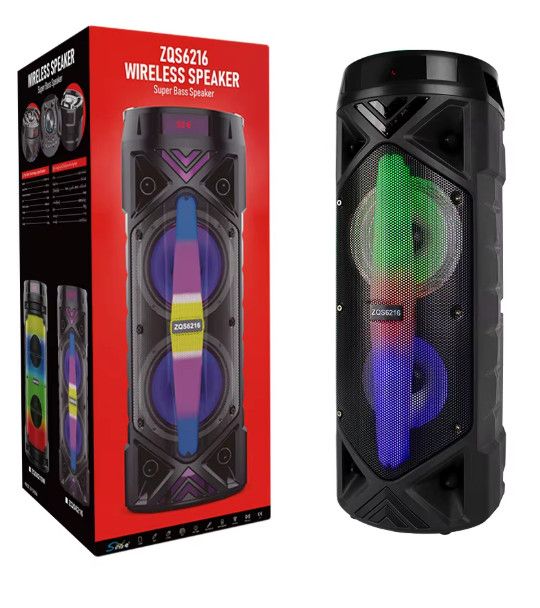 Portable Bluetooth Speaker Sub Woofer Heavy Bass Sound System Party Mic UK_voghion.com