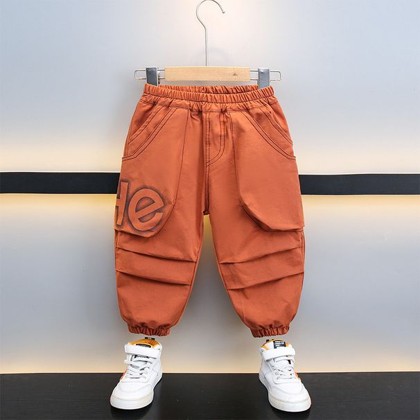 Kid's Clothing Boys pants spring and autumn 2024 autumn new children's casual pants stylish middle and large children's fashion overalls versatile_voghion.com