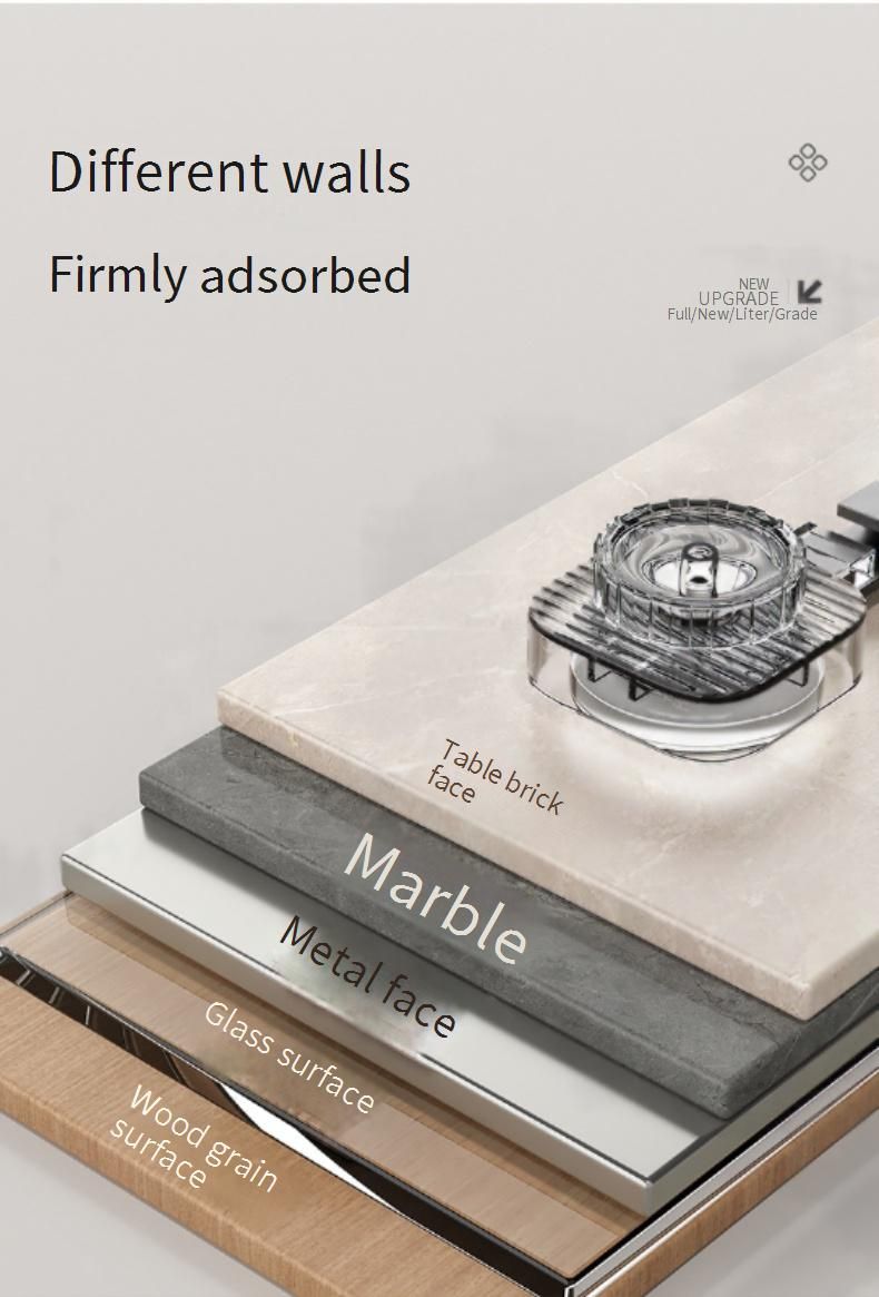 Space-Saving Wall-Mounted Spice Rack With Strong Suction Cups, Multi-Layer Kitchen Organizer For Salt, Oil, Soy Sauce Bottles_voghion.com