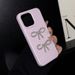 Three-dimensional Glittering Diamond Bow-shaped Macaroon IPhone 16 Promax Phone Case 15 Apple 14 Matte Finish_voghion.com