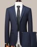 Men's Casual, Regular Business Gentleman's Simple And Versatile Suit, Groom And Best Man Wedding Suit, Two-piece Suit + Trousers_voghion.com