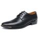 Suitable For All Seasons 2025 Spring Korean Style British Brogue Business Formal Large Size Men's Leather Shoes_voghion.com