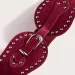HOT  New Women's Fashion and Handsome Suede Rivet Wide Adjustable Western Elastic Belt_voghion.com